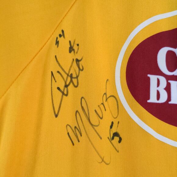 Cemento Monterrey Boys Soccer Jersey Yellow Size Actual 32x24 Autographed Signed - Picture 7 of 16